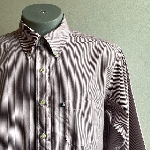 Brooks Brothers Slim Fit Red Striped Dress Shirt Large - Picture 5 of 6